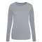 JT002F tri-blend Női hosszú ujjú póló Just Ts, Heather Grey-XS