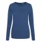 JT002F tri-blend Női hosszú ujjú póló Just Ts, Heather Navy-XS