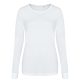 JT002F tri-blend Női hosszú ujjú póló Just Ts, Solid White-XL