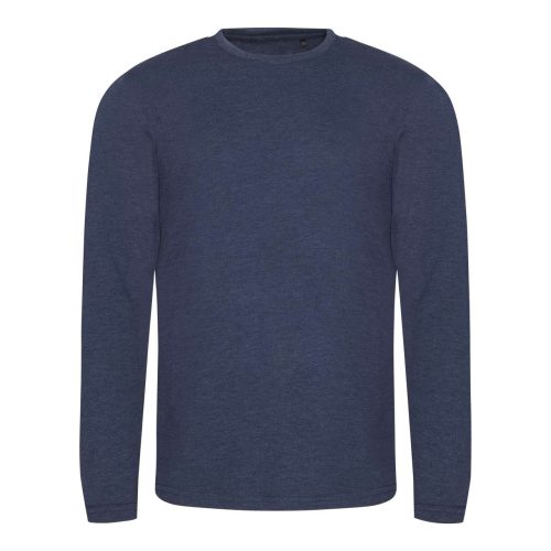JT002 tri-blend hosszú ujjú férfi póló Just Ts, Heather Navy-S