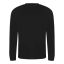 JT002 tri-blend hosszú ujjú férfi póló Just Ts, Solid Black-S