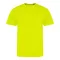 JT004 electric tri-blend rövid ujjú unisex póló Just Ts, Electric Yellow-M