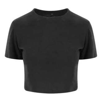   JT006 tri-blend rövid fazonú Női póló Just Ts, Heather Black-XS