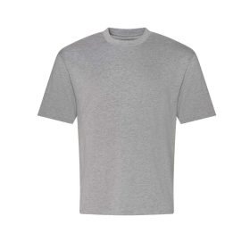   JT009 rövd ujjú bő szabású unisex póló Just Ts, Heather Grey-S