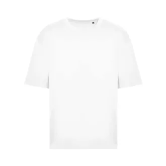   JT009 rövd ujjú bő szabású unisex póló Just Ts, White-S