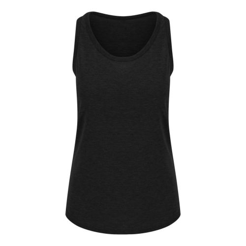 JT015 tri-blend ujjatlan Női póló-trkó Just Ts, Heather Black-S