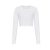 JT016 rövid derekú hosszú ujjú Női póló Just Ts, Solid White-XL