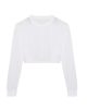 JT016 rövid derekú hosszú ujjú Női póló Just Ts, Solid White-XS