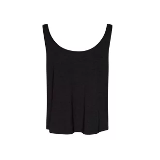   JT017 laza szabású Női ujjatlan póló-trikó Just Ts, Heather Black-XS