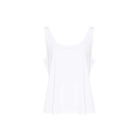 JT017 laza szabású Női ujjatlan póló-trikó Just Ts, Solid White-M