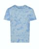 JT022 batikolt egyedi mintás unisex rövid ujjú póló Just Ts, Blue Cloud-2XL