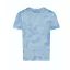 JT022 batikolt egyedi mintás unisex rövid ujjú póló Just Ts, Blue Cloud-L