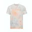JT022 batikolt egyedi mintás unisex rövid ujjú póló Just Ts, Grey Pink Marble-L