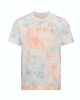 JT022 batikolt egyedi mintás unisex rövid ujjú póló Just Ts, Grey Pink Marble-XS