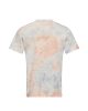 JT022 batikolt egyedi mintás unisex rövid ujjú póló Just Ts, Grey Pink Marble-XS