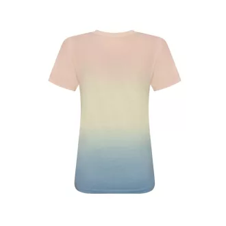   JT022 batikolt egyedi mintás unisex rövid ujjú póló Just Ts, Pastel Sunset Dip-XS