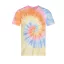 JT022 batikolt egyedi mintás unisex rövid ujjú póló Just Ts, Tie-Dye Swirl-L