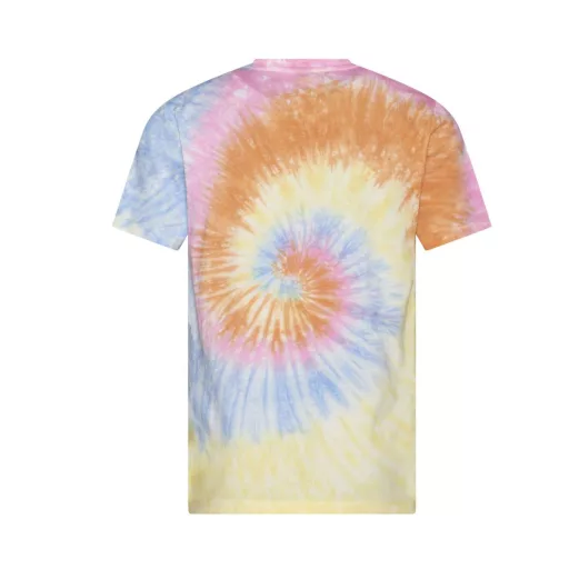 JT022 batikolt egyedi mintás unisex rövid ujjú póló Just Ts, Tie-Dye Swirl-L