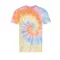 JT022 batikolt egyedi mintás unisex rövid ujjú póló Just Ts, Tie-Dye Swirl-XS