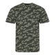 JT034 terepmintás unisex rövid ujjú póló Just Ts, Green Camo-2XL