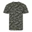JT034 terepmintás unisex rövid ujjú póló Just Ts, Green Camo-M