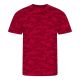 JT034 terepmintás unisex rövid ujjú póló Just Ts, Red Camo-M