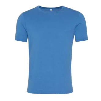   JT099 mosott hatású unisex rövid ujjú póló Just Ts, Washed Sapphire Blue-S