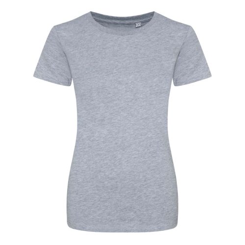 JT100F rövid ujjú Női kereknyakú póló Just Ts, Heather Grey-XS