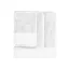 Uniszex  organikus pamut törölköző, Kariban KA101, White-70X140
