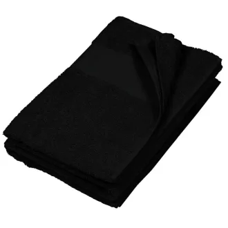   Uniszex  pamut vendég törölköző, Kariban KA112, Black-50X100