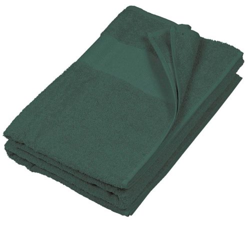 Uniszex  pamut vendég törölköző, Kariban KA112, Forest Green-50X100
