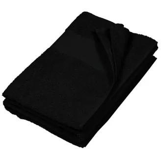   Uniszex  pamut fürdő törölköző, Kariban KA113, Black-70X140
