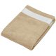Uniszex  pamut velur fürdőlepedő, Kariban KA118, Beige/White-100X160