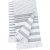 Uniszex  rojtos csíkos fürdőlepedő, Kariban KA132, Striped White/Smoke-100X180