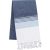 Uniszex  mosott hatású csíkos fürdőlepedő, Kariban KA134, Striped Denim/Sky Blue-90X170