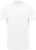 Férfi rövid ujjú galléros piké póló, SUPIMA pamutból, Kariban KA2000, White-2XL