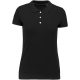 Női rövid ujjú galléros piké póló, SUPIMA pamutból, Kariban KA2001, Black-2XL