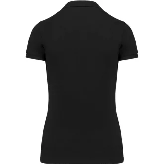   Női rövid ujjú galléros piké póló, SUPIMA pamutból, Kariban KA2001, Black-XS
