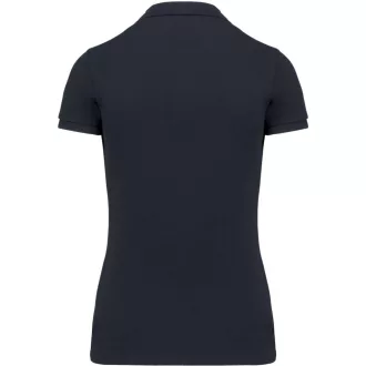   Női rövid ujjú galléros piké póló, SUPIMA pamutból, Kariban KA2001, Navy-XS
