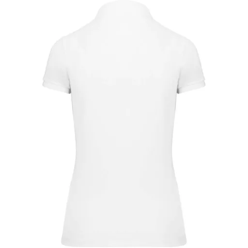 Női rövid ujjú galléros piké póló, SUPIMA pamutból, Kariban KA2001, White-2XL