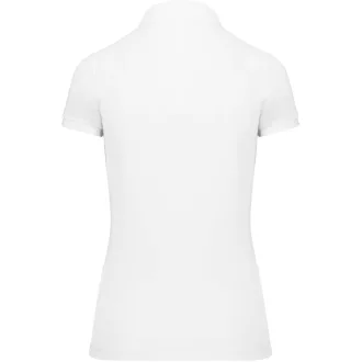   Női rövid ujjú galléros piké póló, SUPIMA pamutból, Kariban KA2001, White-XS