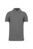 Férfi organikus férfi piké pamut póló, Kariban KA2025, Grey Heather-XL
