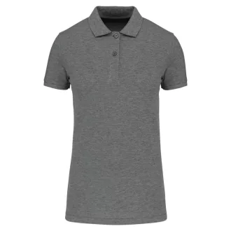   Női organikus piké pamut póló, Kariban KA2026, Grey Heather-XS