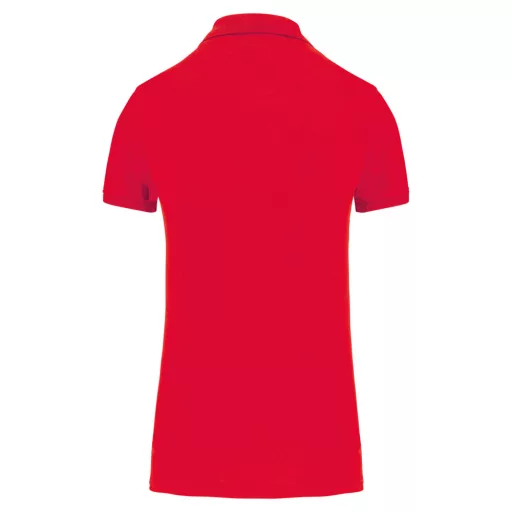 Női organikus piké pamut póló, Kariban KA2026, Red-3XL