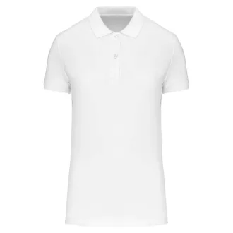 Női organikus piké pamut póló, Kariban KA2026, White-XS