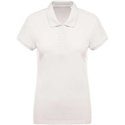 Női organikus rövid ujjú piké póló, Kariban KA210, Cream-M
