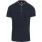 Férfi mandarin galléros rövid ujjú póló, Kariban KA223, Navy/White-S