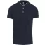 Férfi mandarin galléros rövid ujjú póló, Kariban KA223, Navy/White-S