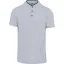 Férfi mandarin galléros rövid ujjú póló, Kariban KA223, Oxford Grey/Black-M