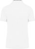 Férfi mandarin galléros rövid ujjú póló, Kariban KA223, White/Navy-S